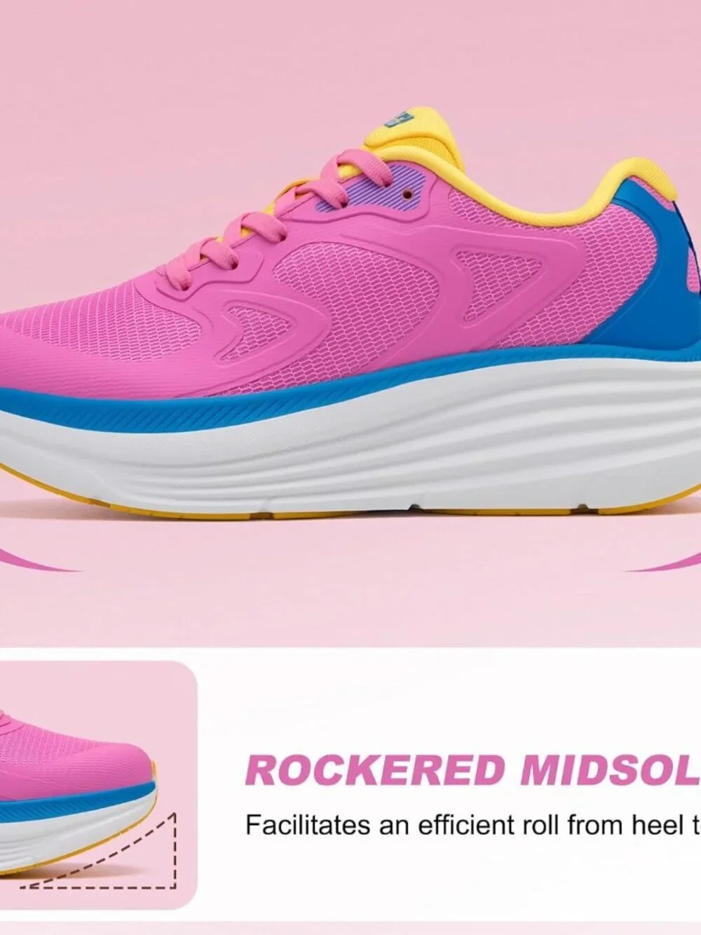 Women's Sweet Lilac Fort Walking Shoes Tennis, Max Cushioning Running Sneakers